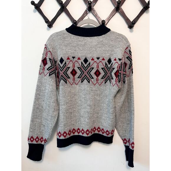 Puritan Ski Lift Mock Neck Vintage Sweater - Picture 5 of 7